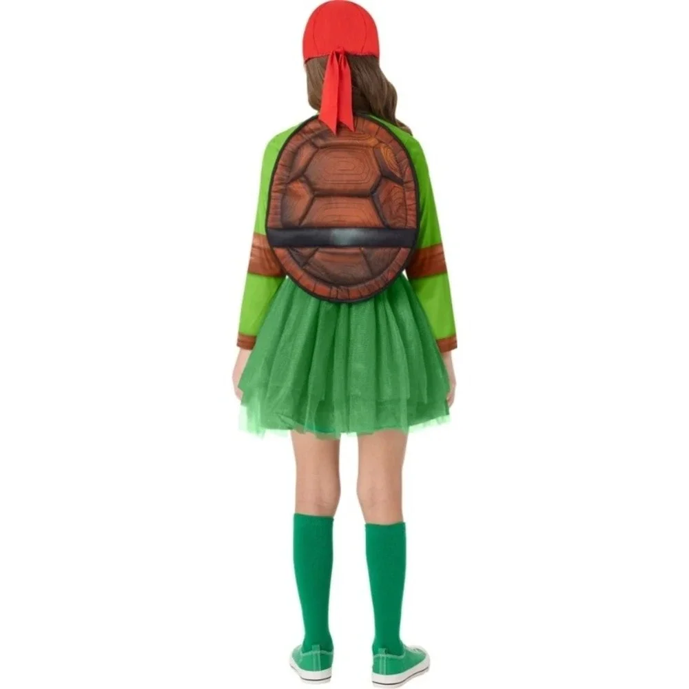 Girls Teenage Mutant Ninja Turtles 4 in 1 Mask Costume Tutu Size Large 10-12 NEW